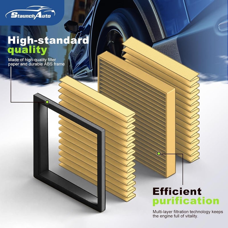 StaunchAuto Engine&Cabin Air Filter for Ford Expedition 2018-2024, F-150 2015-2025 2026, Lincoln Navigator 2018-2024 Air filter Replacement CF12150 CA10262 Automotive Accessories - Image 3